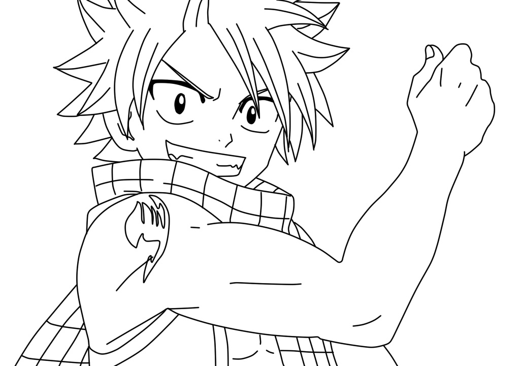 Natsu Dragon Slayer Fairy Tail Coloring Page Free Printable Coloring Natsu Dragon Slayer Fairy Tail Coloring Page Free Printable Coloring