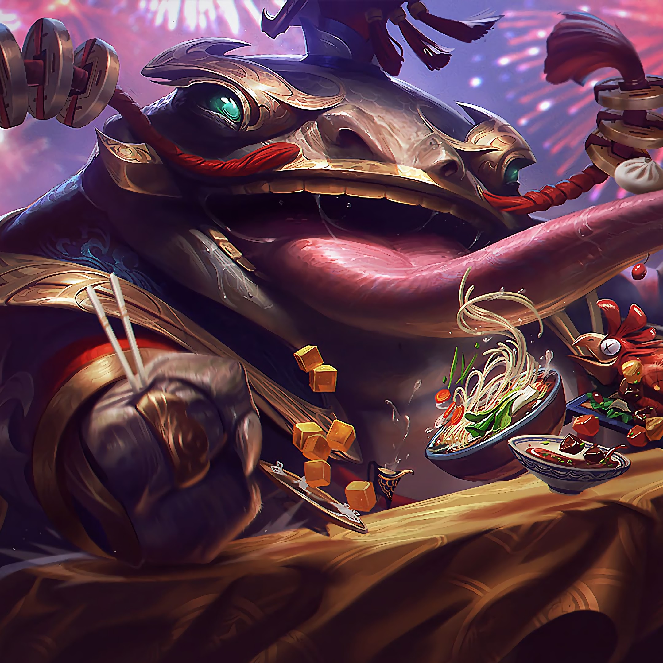 Coin Emperor Tahm Kench, Splash Art, 4K, 3840x2160 Wallpaper PC Desktop