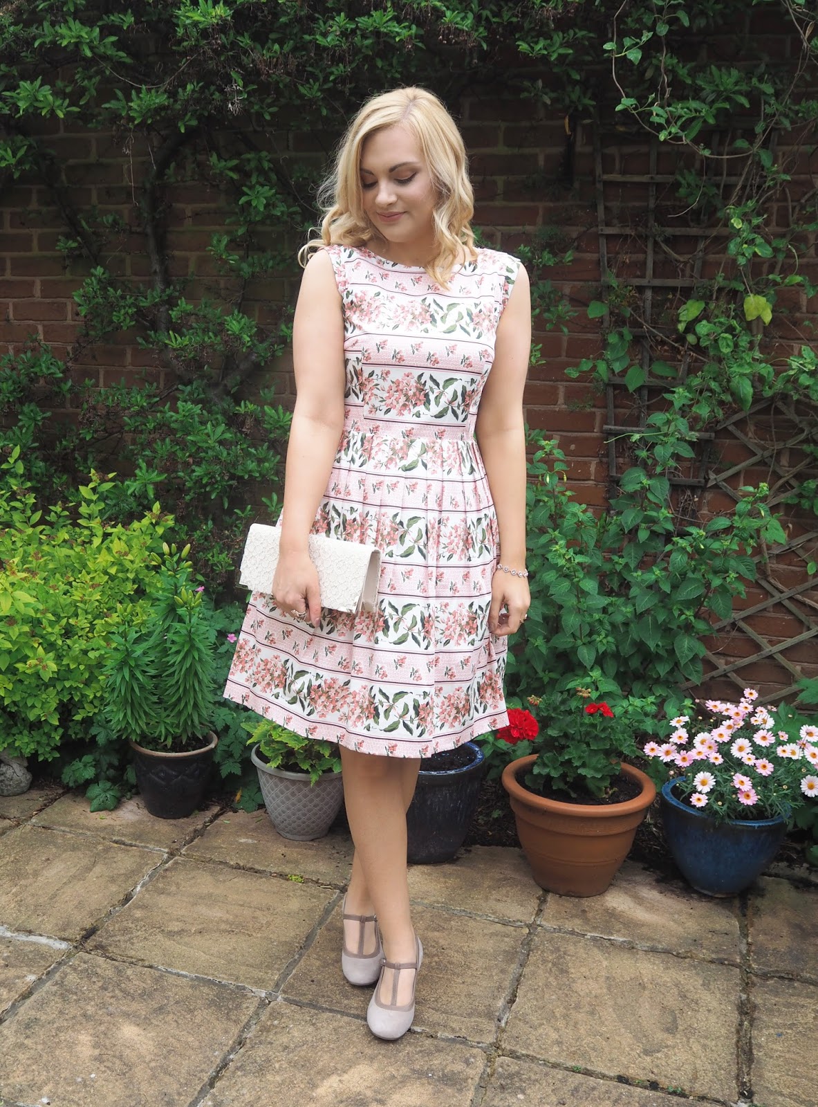 Wedding Guest Outfit Ideas, Katie Kirk Loves, UK Blogger, Wedding Outfit, Oasis Fashion, Pink Princess Dress, Hotter Shoes, Comfortable Heels, Fashion Blogger, Outfit Blogger, Style Blogger, Fashion Influencer, Style Influencer, Wedding Inspiration, Wedding Style
