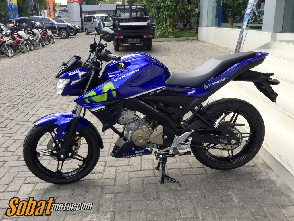 All New Yamaha Vixion Livery MotoGP Movistar sudah tiba dikota Medan, berikut harganya sob