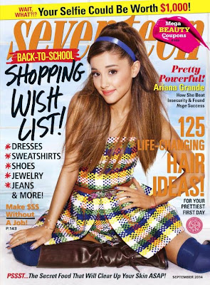 Ariana Grande selfie beauty pose seventeen magazine