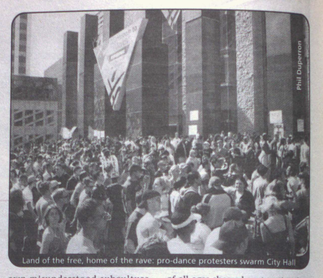 E-town Rave History Project: What's that sound? Raves on the front page ...