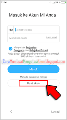 buat akun xiaomi