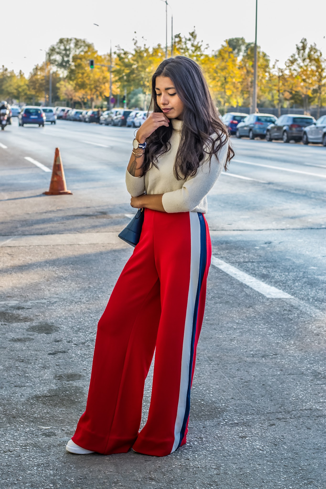 wide leg trousers outfit