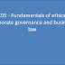 C05 Fundamentals of ethics, corporate governance study text , study videos and practice exams 