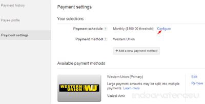 Payment AdSense