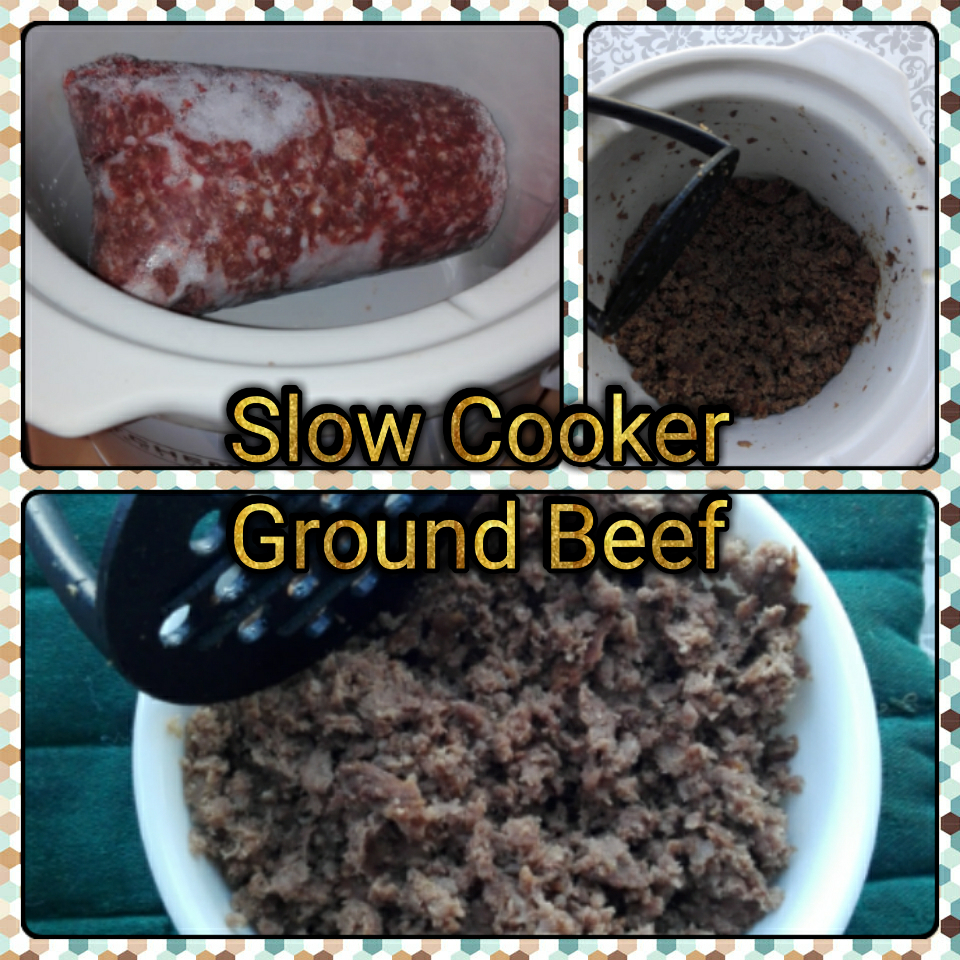 Save Green Being Green Slow Cooker Browned Ground Beef