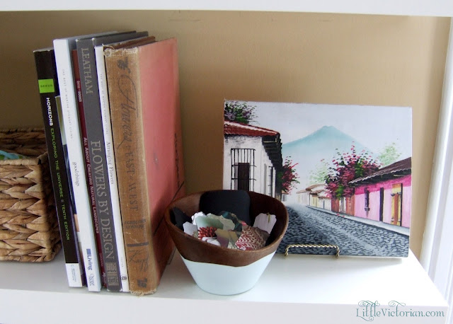 vintage wooden mint dipped bowl