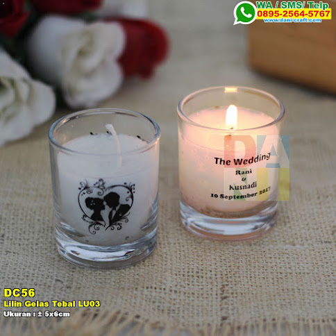 Lilin Gelas Tebal LU03