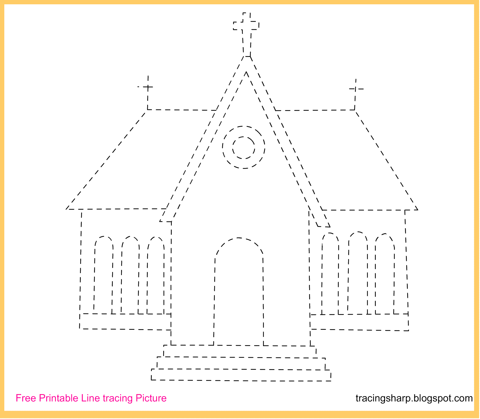 free-tracing-line-printable-church-tracing-picture