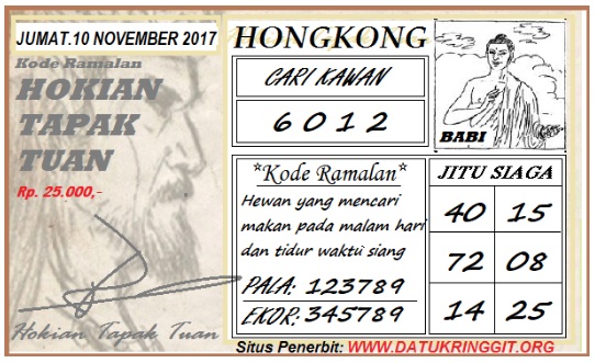 syair hk malam ini