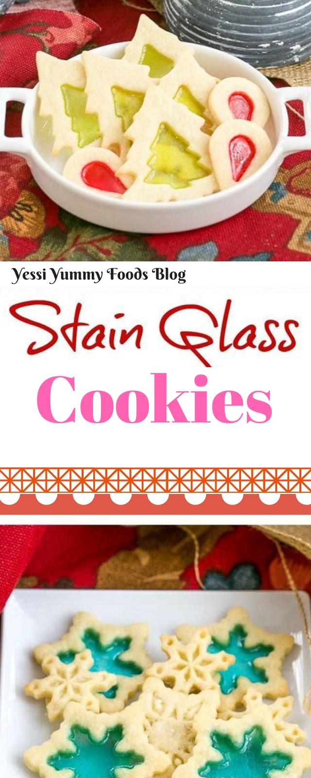 Stained Glass Cookies #Christmas #Cookies | Yessi Yummy Foods