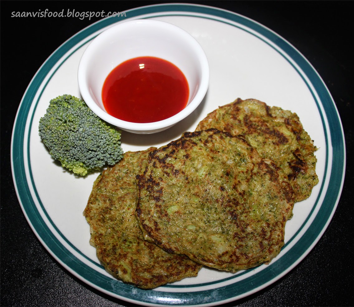 Saanvis food Broccoli Pancakes