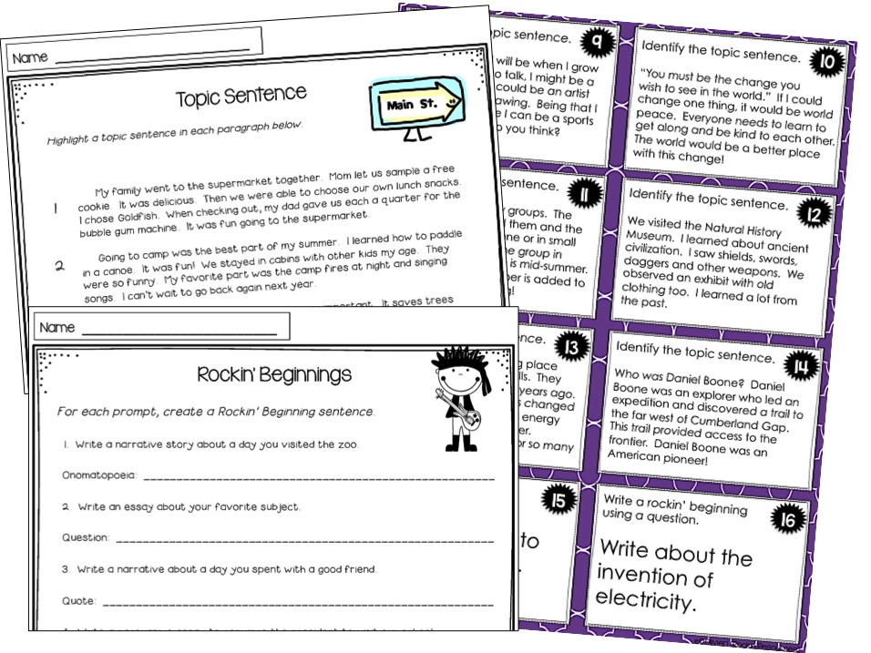 HOW TO TEACH PARAGRAPH WRITING - Rockin Resources