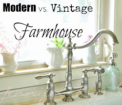 farmhouse modern vs kitchen decor difference between faucet bathroom kitchens sink faucets wall jenniferrizzo cabinets inspired bloggers countertop chic fairy
