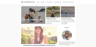 maverick fashion blogger template 2017