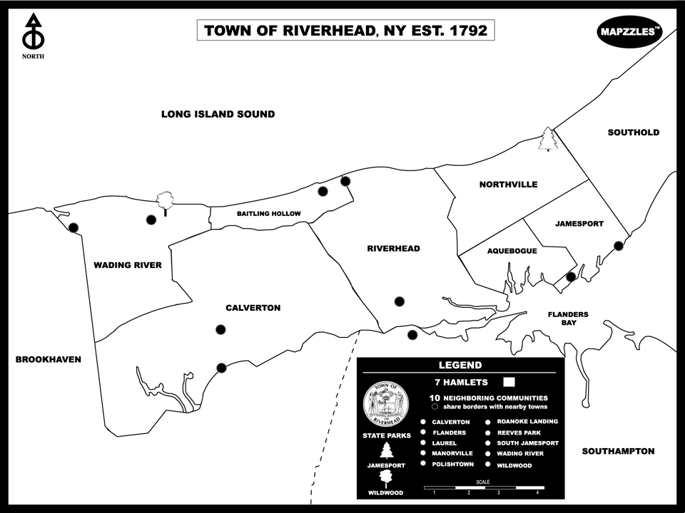 Mapzzles Riverhead Map