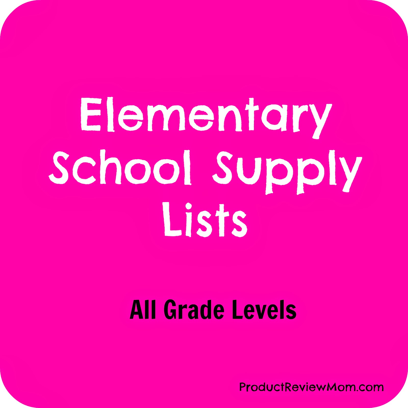 Elementary School Supply Lists for All Grade Levels #BacktoSchool #BacktoSchoolSupplies via ProductReviewMom.com
