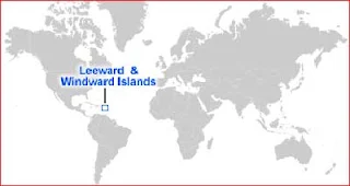 Gambar Peta letak Kepulauan Leeward