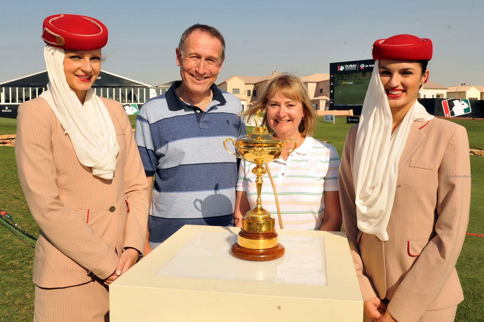 Emirates Airlines participates sport campaign World stewardess Crews