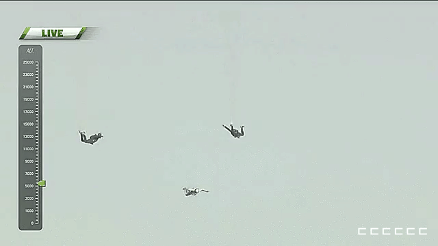 25000피트 상공에서 낙하산 없이 자유낙하