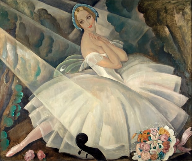 Painting of ballerina by Gerda Wegener 1927