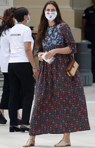 Princess Charlene in Louis Vuitton dress, Tatiana Santo Domingo wore a floral dress by Muzungu Sister