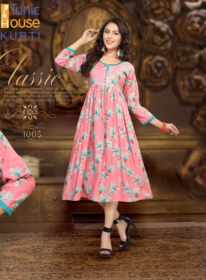 Tunic House Pracheen Kurti | Rayon Print | Daily wear