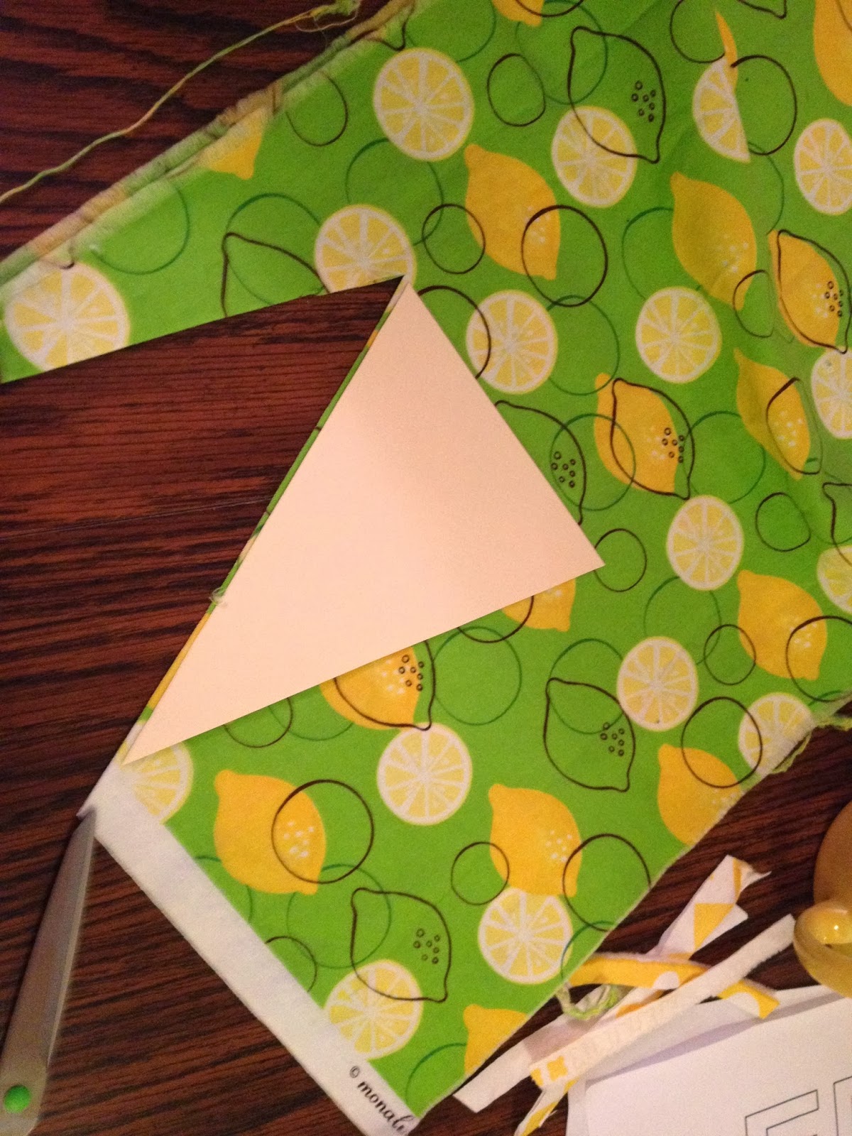 One Little Word She Knew: Fabric Pennant Banner Tutorial