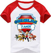 CAMISETAS INFANTIS PATRULHA CANINA - JOSYNHA ARTES