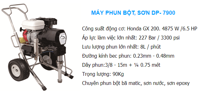 máy phun bột công nghiệp dp 7900