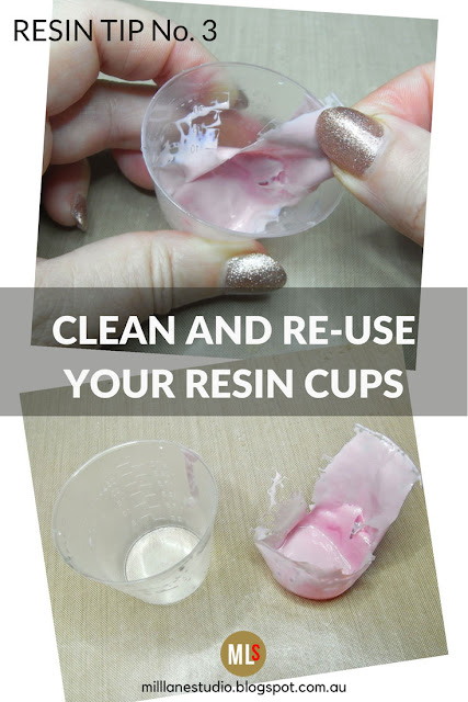 Resin Tip No. 3 - "Cleaning your graduated resin measuring cups for re-use" tip sheet