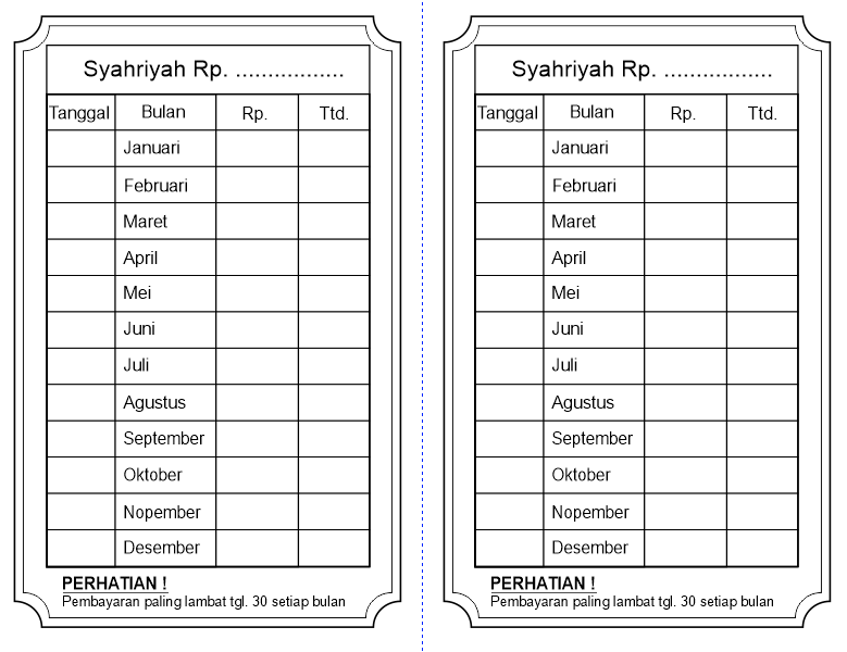 Download Contoh Desain Kartu Spp Tpa