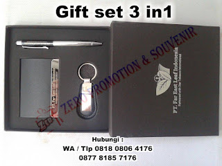 Jual gift set Premium 3in1