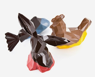 Chocolates de Pascua con Formas Geometricas 