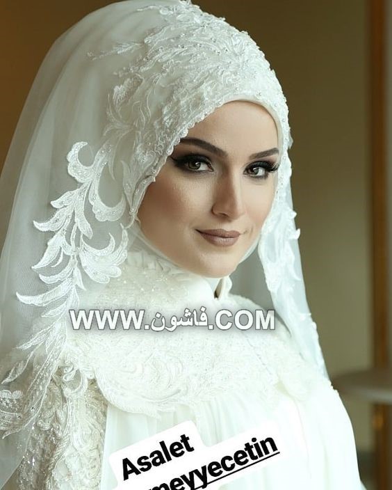 بالصور أجدد الأشكال العصرية فى عالم لفات الطُرح للعرائس المحجبات فساتين زفاف, فساتين زفاف محجبات, لفات طرح للزفاف, لفات حجاب للزفاف, أشكال لفات الحجاب فى الفرح