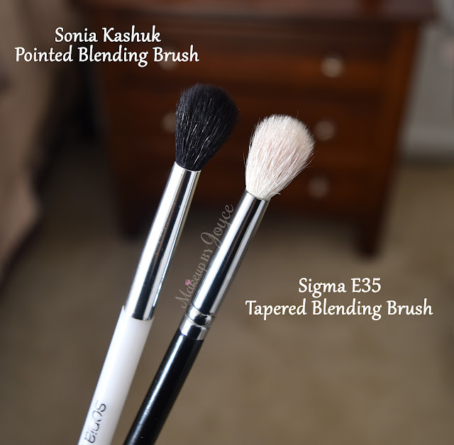 Sonia Kashuk Pointed Blending Brush vs Sigma E35 Tapered Blending Brush Review