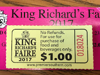 King Richard's Faire food ticket