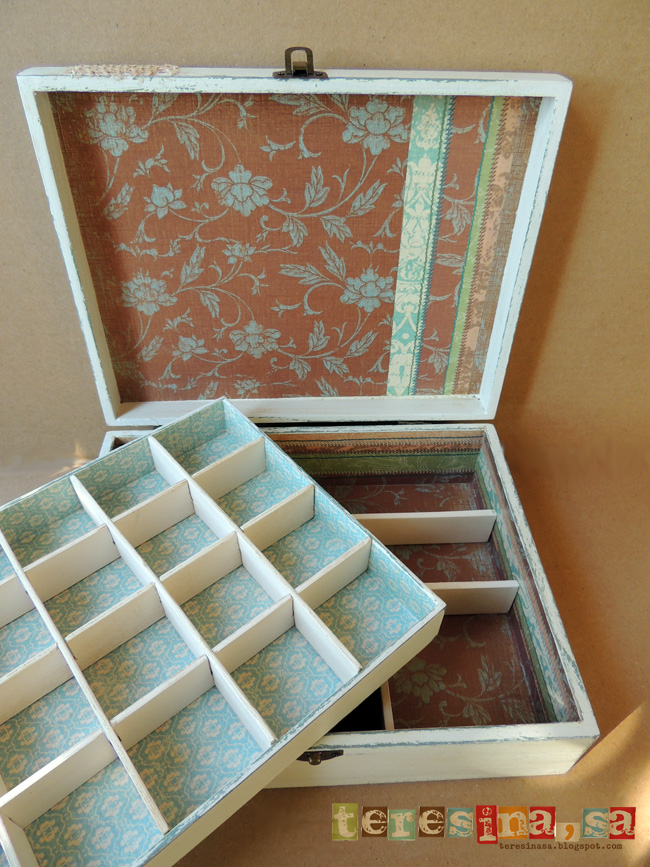 Joyero madera decorado