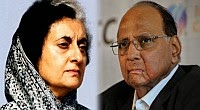 Indira-Gandhi Sharad Pawar