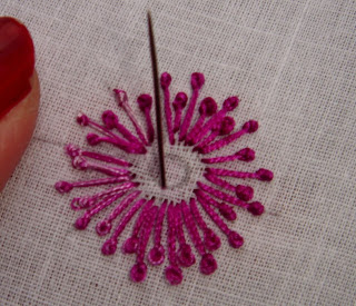 French knots - Embroiderers Guild: welcome