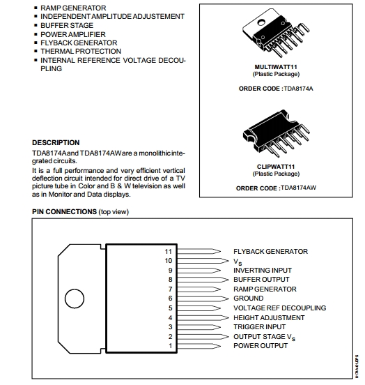 Tda8174a Tda8174 Aw Pin Out Anoeng Blog