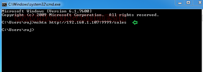Windows Exploitation using MSHTA