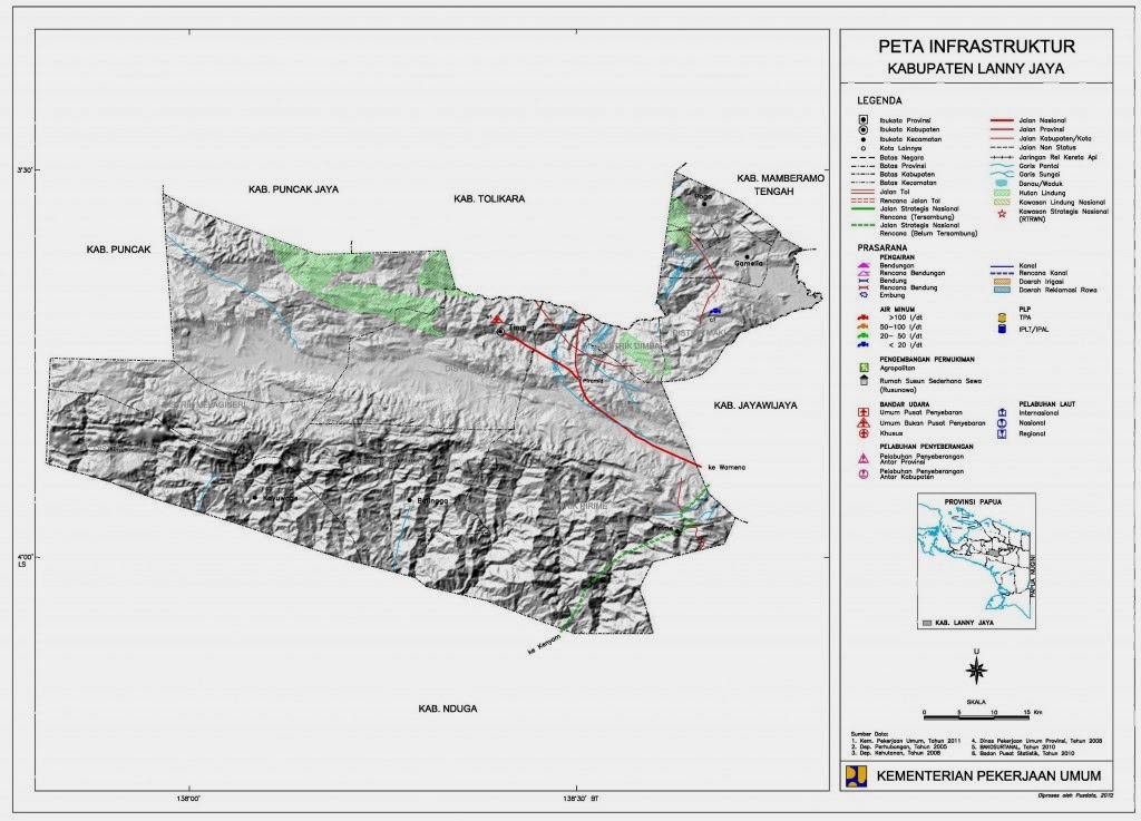Peta Papua (kabupaten kota)