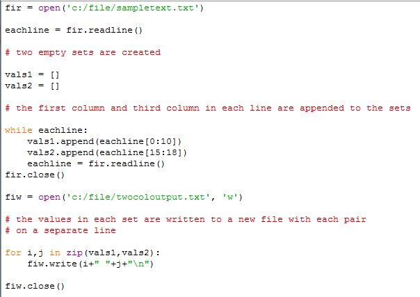 Python Advanced #9 - Reading Two Columns from a Justified Text File and ...