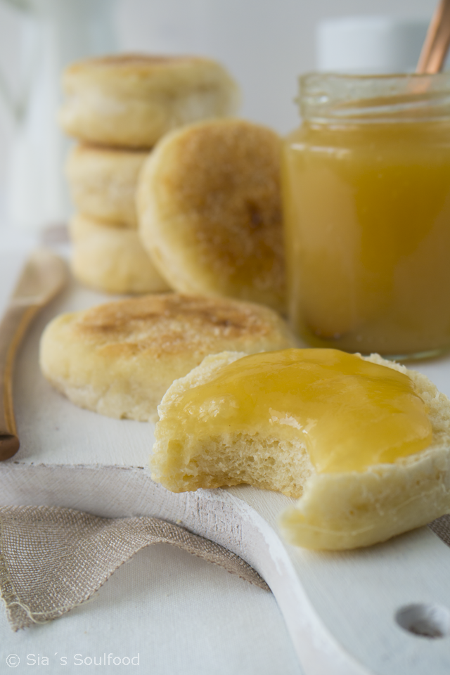 sia´s soulfood foodblog: English Muffins &amp; Apfel-Zimt-Konfitüre