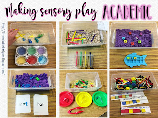 Making Sensory Play ACADEMIC in special education