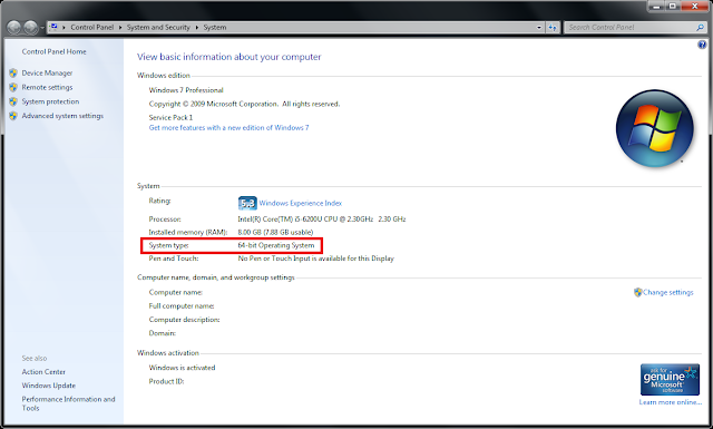 Finding the System Type in the Properties of My Computer Finding the System Type in the Properties of My Computer