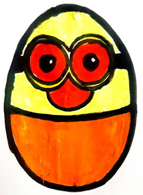 Easter Egg Yellow Smiley
