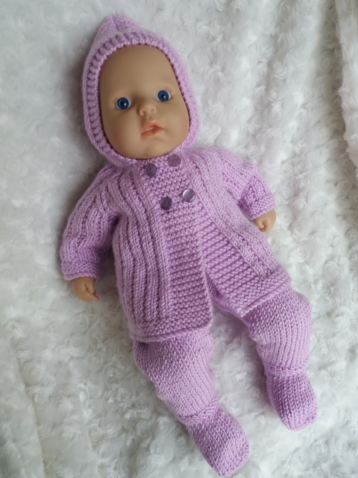 Linmary Knits: Baby Annabell Pram set